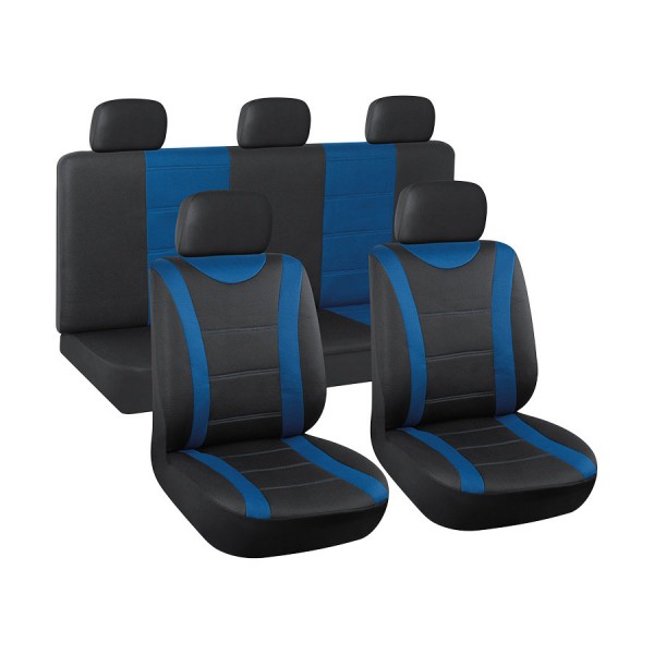 Univerzális autó üléshuzat kék - első + hátsó ülések, 1440 